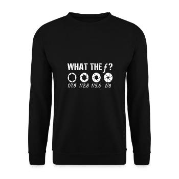 photographer - Unisex Sweatshirt - black - Front - Alina (178cm) & Michal (187cm)