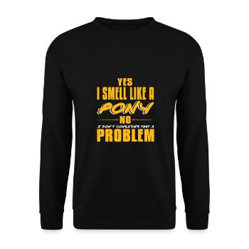Pony - Unisex Sweatshirt - black - Front - Alina (178cm) & Michal (187cm)