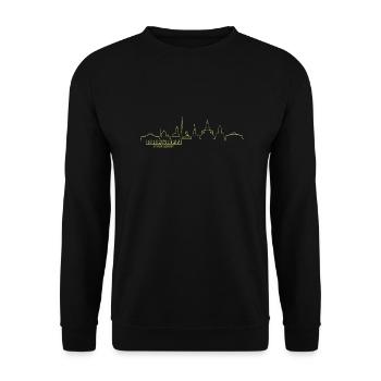 Dresden - Unisex Pullover - Schwarz - Vorne - Alina (178cm) & Michal (187cm)