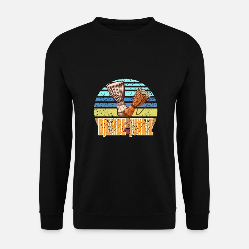Djembe percussion instrument - Unisex Sweatshirt - black