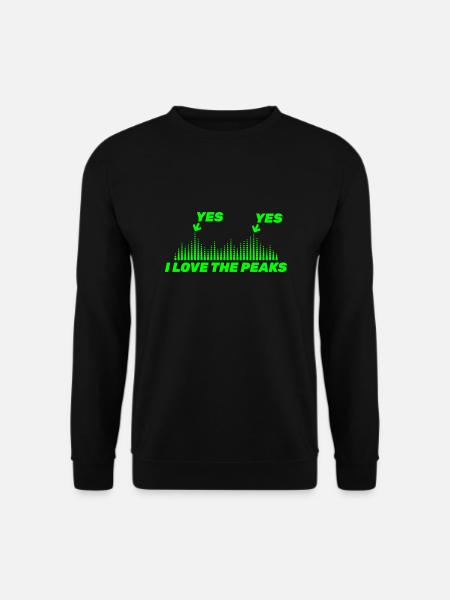 Bass I love Bass Techno Hardstyle Jumpstyle - Sweat-shirt Unisexe - noir