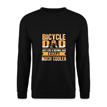 bicycle - Unisex Sweatshirt - black - Front - Alina (178cm) & Michal (187cm)
