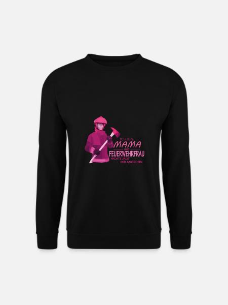 Feuerwehrfrau Freiwillige Feuerwehr Beruf Geschenk - Unisex Pullover - Schwarz