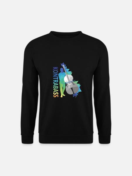 Kontrabass - Unisex Pullover - Schwarz