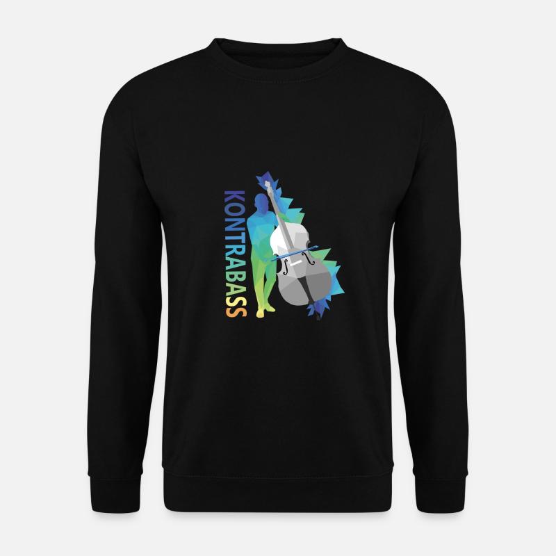 Kontrabass - Unisex Pullover - Schwarz