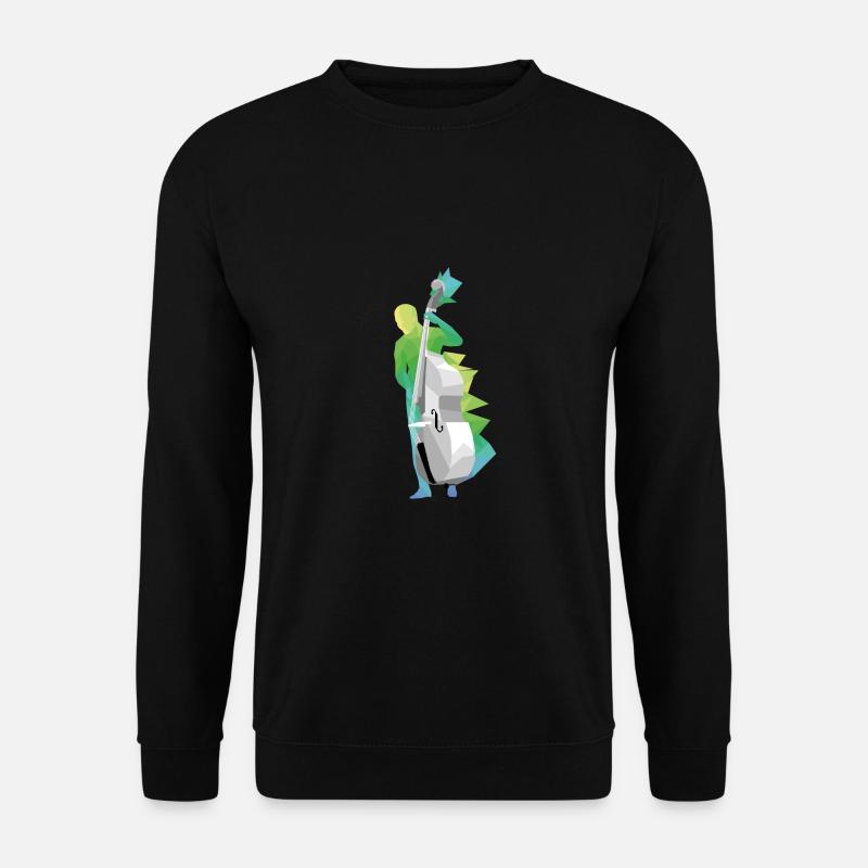 Kontrabass - Unisex Pullover - Schwarz