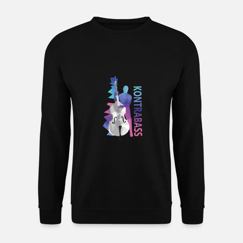 Kontrabass - Unisex Pullover - Schwarz
