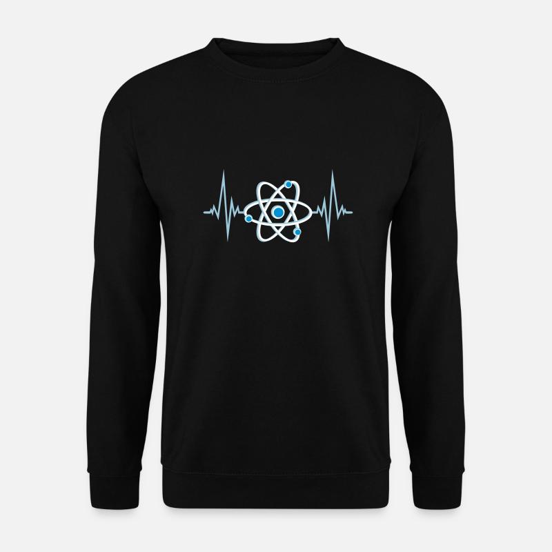 Heartbeat atom pulse - Unisex Sweatshirt - black