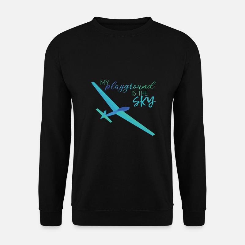 Segelfliegen Segelflieger - Unisex Pullover - Schwarz
