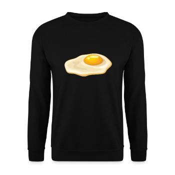 EGG - Unisex Sweatshirt - black - Front - Alina (178cm) & Michal (187cm)
