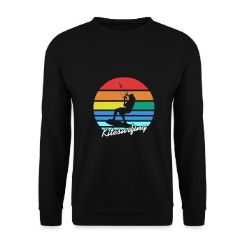 Kitesurfen - Unisex Pullover - Schwarz - Vorne - Alina (178cm) & Michal (187cm)
