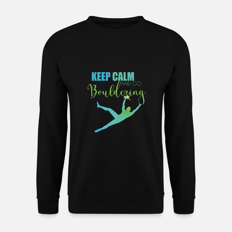 Bouldern - Unisex Pullover - Schwarz