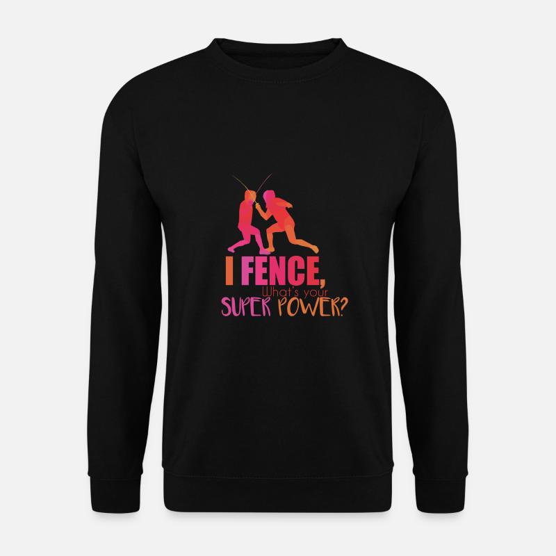 Fechten - Unisex Pullover - Schwarz