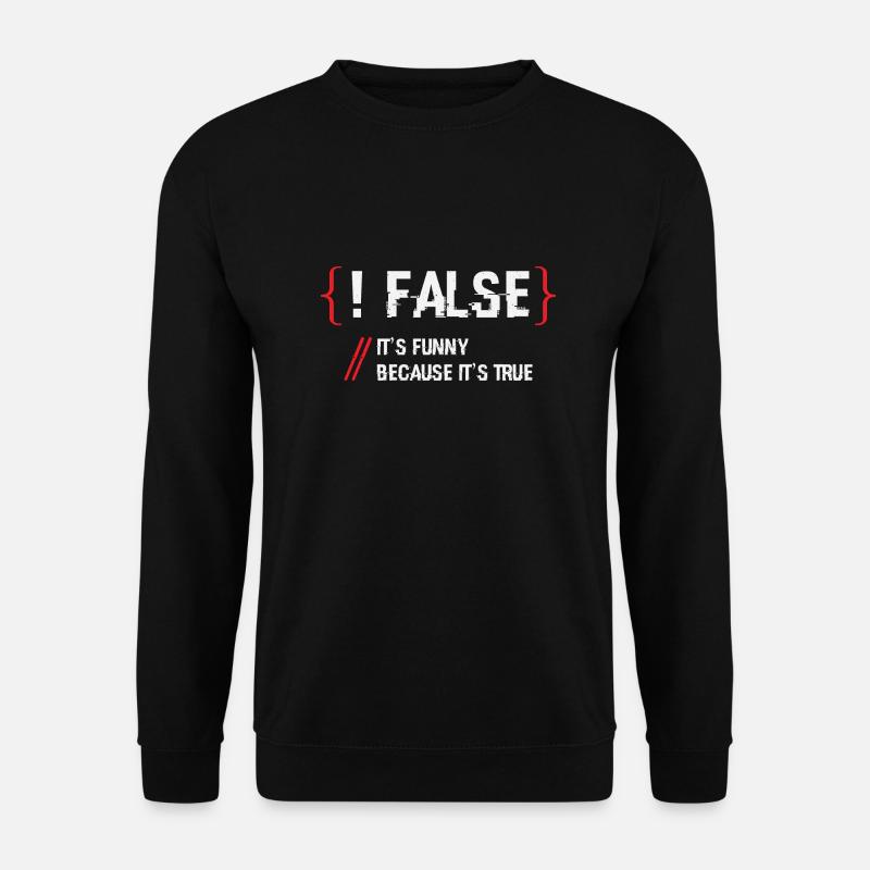 False Programmmierer - Unisex Pullover - Schwarz
