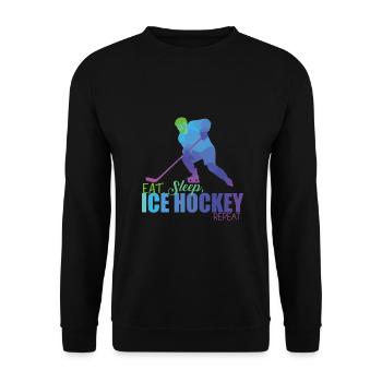 Hockey - Sweat-shirt Unisexe - noir - Devant - Alina (178cm) & Michal (187cm)