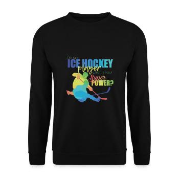Hockey - Sweat-shirt Unisexe - noir - Devant - Alina (178cm) & Michal (187cm)