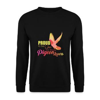 Dove - Unisex Sweatshirt - black - Front - Alina (178cm) & Michal (187cm)