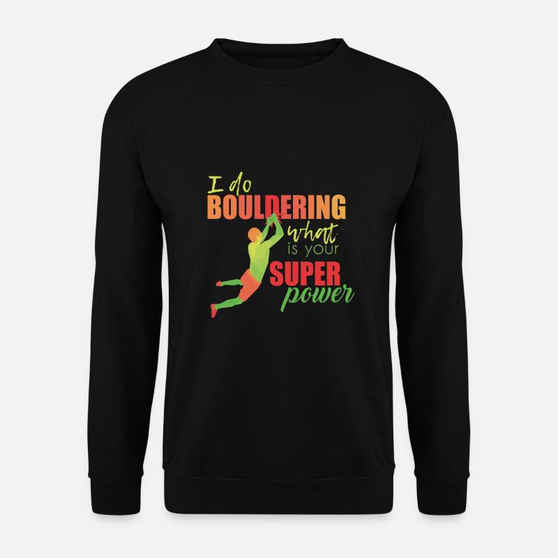 Bouldern - Unisex Pullover - Schwarz