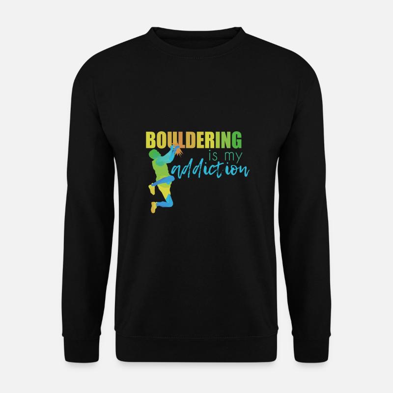 Bouldern - Unisex Pullover - Schwarz