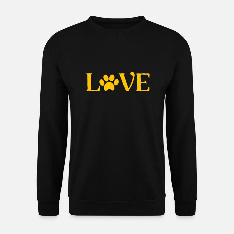 Love Pfote - Unisex Pullover - Schwarz