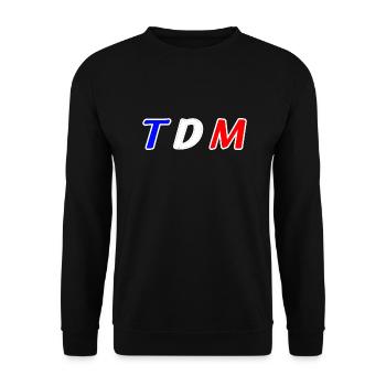 Tdm - Unisex Pullover - Schwarz - Vorne - Alina (178cm) & Michal (187cm)