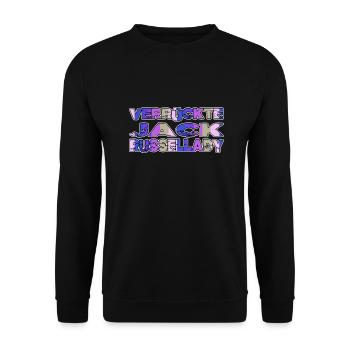welpe bachhund witzig spruch doggie schäferhund - Unisex Pullover - Schwarz - Vorne - Alina (178cm) & Michal (187cm)