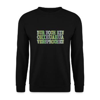 lustig terrier bday pfote tier hunderasse geek - Unisex Pullover - Schwarz - Vorne - Alina (178cm) & Michal (187cm)