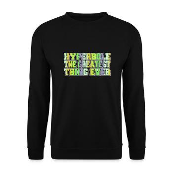authors quote happy literary bicycle author school - Unisex Sweatshirt - black - Front - Alina (178cm) & Michal (187cm)