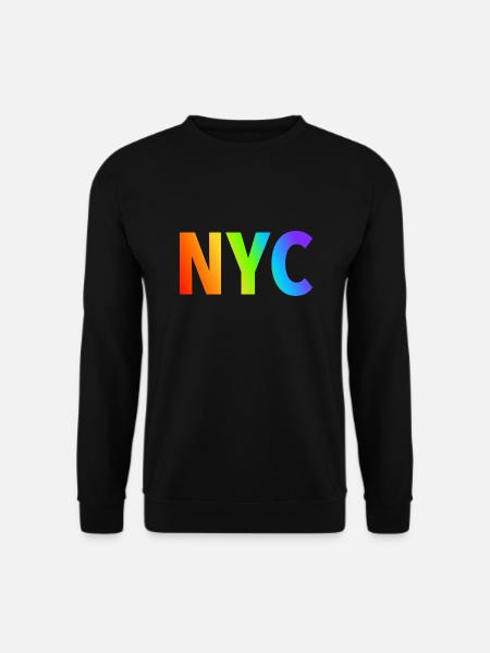 NYC LGBT RAINBOW GAY - Unisex Pullover - Schwarz