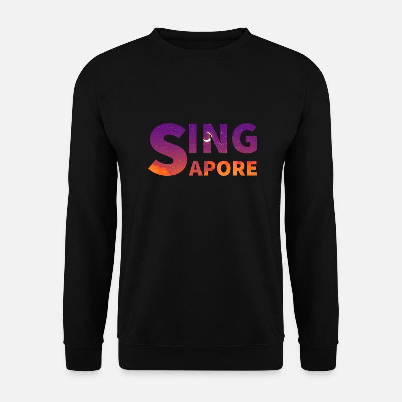 Singapur - Unisex Pullover - Schwarz
