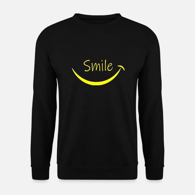 Smile - Unisex Pullover - Schwarz