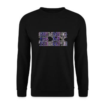 joke birthday bicycle statement sports apnea - Unisex Sweatshirt - black - Front - Alina (178cm) & Michal (187cm)
