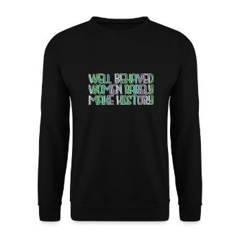 humor liberal women's march protest cool - Unisex Sweatshirt - black - Front - Alina (178cm) & Michal (187cm)