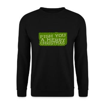 Couples Funny Sayings Happy Fun Dork Angler - Unisex Sweatshirt - black - Front - Alina (178cm) & Michal (187cm)