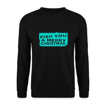Dinosaur Moon Carolina Dork Fun Dinosaur Fishing - Unisex Sweatshirt - black - Front - Alina (178cm) & Michal (187cm)