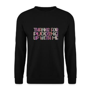 dinosaurs joke cute computer awesome birthday - Unisex Pullover - Schwarz - Vorne - Alina (178cm) & Michal (187cm)