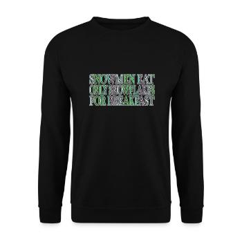 funny quote dinosaur christmas tree - Unisex Pullover - Schwarz - Vorne - Alina (178cm) & Michal (187cm)