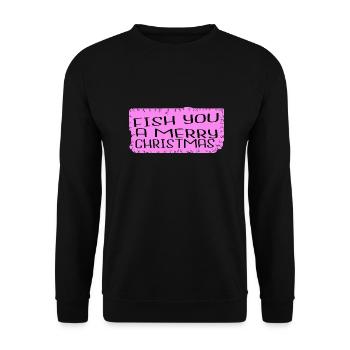 Baby Dork Fairy Tail Noël Vacances Dinosaures - Sweat-shirt Unisexe - noir - Devant - Alina (178cm) & Michal (187cm)