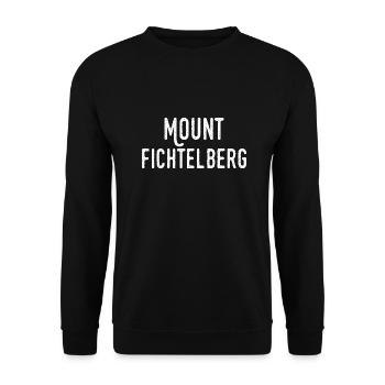 Mount Fichtelberg - Unisex Pullover - Schwarz - Vorne - Alina (178cm) & Michal (187cm)