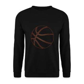 Basketball - Unisex Pullover - Schwarz - Vorne - Alina (178cm) & Michal (187cm)