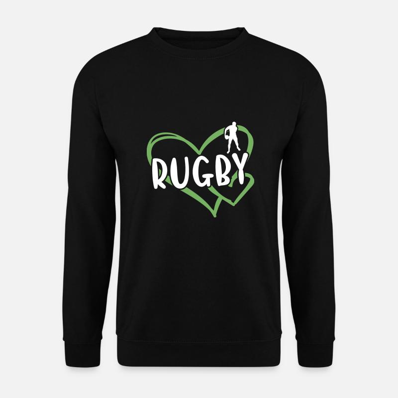 Sport Heart Rugby - Unisex Pullover - Schwarz