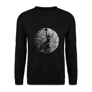 Basketball en fauteuil roulant - Sweat-shirt Unisexe - noir - Devant - Alina (178cm) & Michal (187cm)
