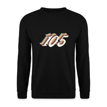 Jahrgang zum 105-jährigen Jubiläum - Unisex Pullover - Schwarz - Vorne - Alina (178cm) & Michal (187cm)