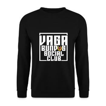 Vagabundos white - Unisex Sweatshirt - black - Front - Alina (178cm) & Michal (187cm)