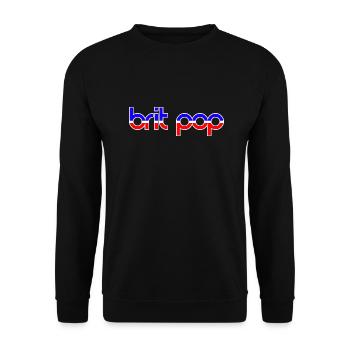 BRIT POP - Unisex Sweatshirt - black - Front - Alina (178cm) & Michal (187cm)