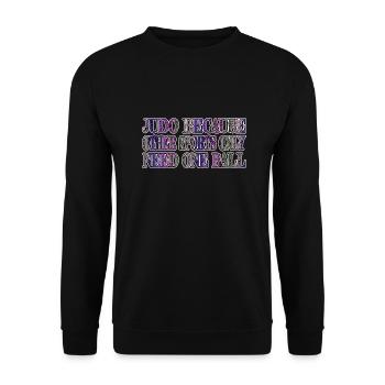 global peace sayings peace for paris - Unisex Sweatshirt - black - Front - Alina (178cm) & Michal (187cm)