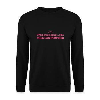 Baby Sayings - Unisex Sweatshirt - black - Front - Alina (178cm) & Michal (187cm)