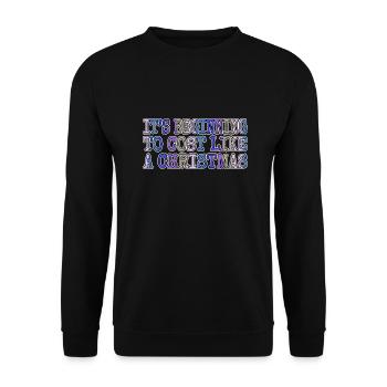 Dinosaure Lune Drôle Bday Barbes Cadeau Blague Citation - Sweat-shirt Unisexe - noir - Devant - Alina (178cm) & Michal (187cm)
