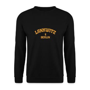 Lankwitz - Berlin - Deutschland - German - Unisex Sweatshirt - black - Front - Alina (178cm) & Michal (187cm)