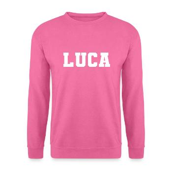 Name - Luca - Unisex Pullover - Pink - Vorne